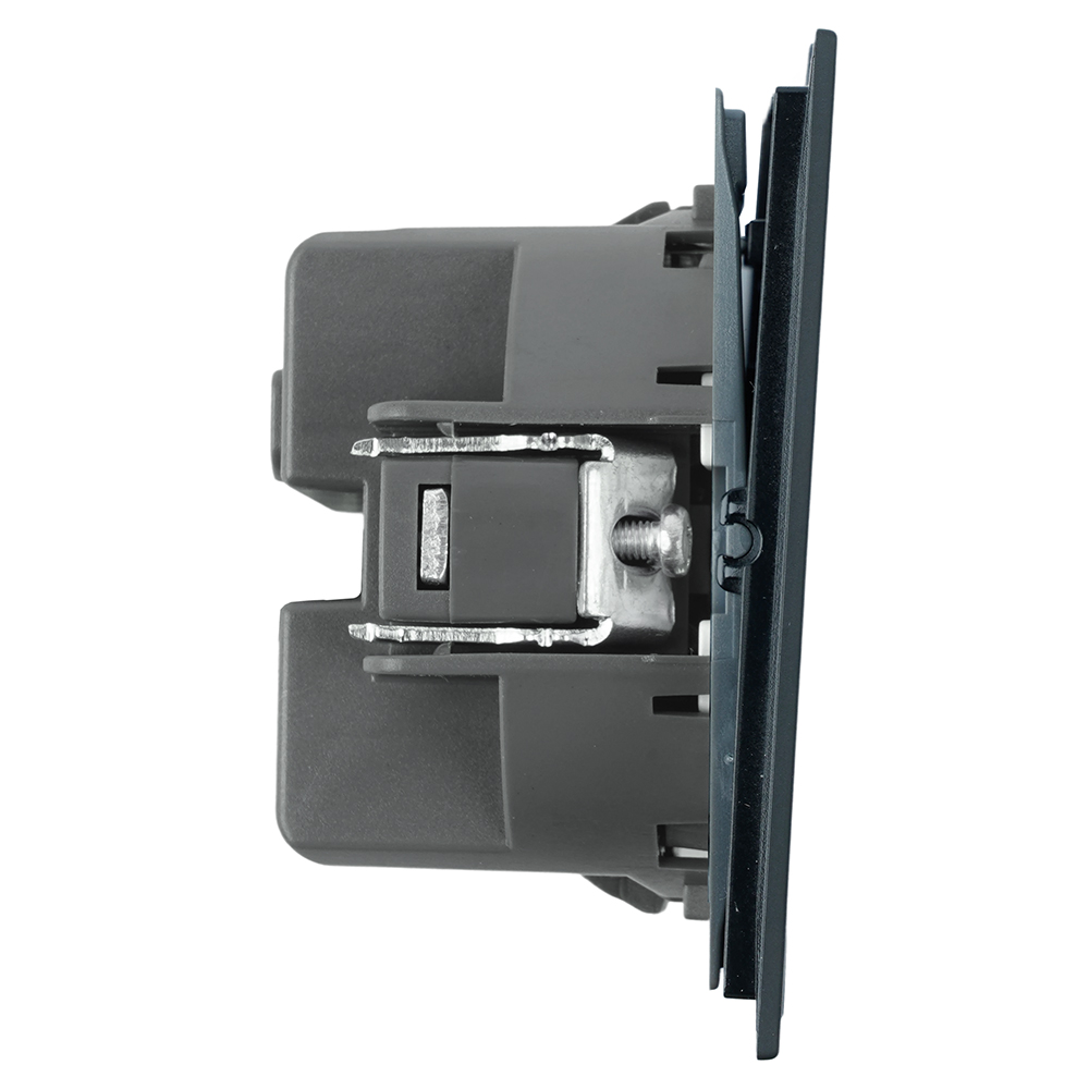 Переключатель перекрестный 1-клавишный (механизм), STEKKER, 250В, 10А, серия Мия, RSW10-3110-05, черный бархат