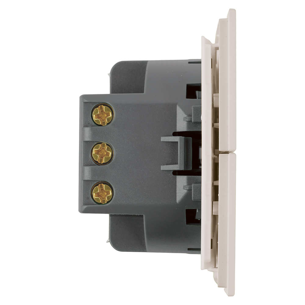 Переключатель 2-клавишный (механизм), STEKKER, 250В, 10А, серия Мия, RSW10-3107-08, пудровый жемчуг