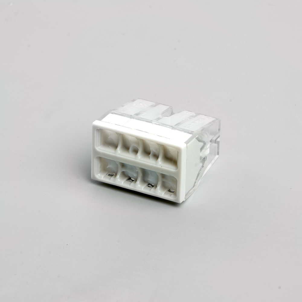 Клемма монтажная 8-проводная с пастой STEKKER  для 1-жильного проводника LD2273-248 (5 штук в упаковке)