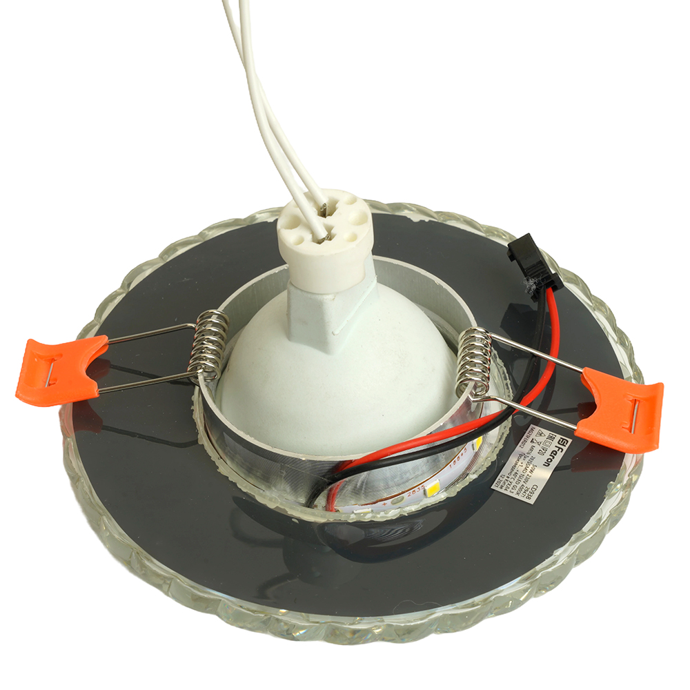 Светильник встраиваемый с белой LED подсветкой Feron CD938 потолочный MR16 G5.3 прозрачный
