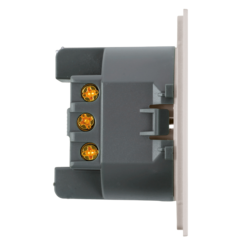 Розетка 1-местная с защитной шторкой с/з (механизм), STEKKER, 250В, 16А, серия Мия, RST16-3110-08, пудровый жемчуг