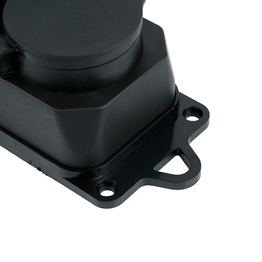 Розетка переносная 2-местная c/з STEKKER, RST16-22-44, 250В, 16А, IP44, черный  бренда Stekker Розетка переносная 2-местная c/з STEKKER, RST16-22-44, 250В, 16А, IP44, черный  от компании Stekker