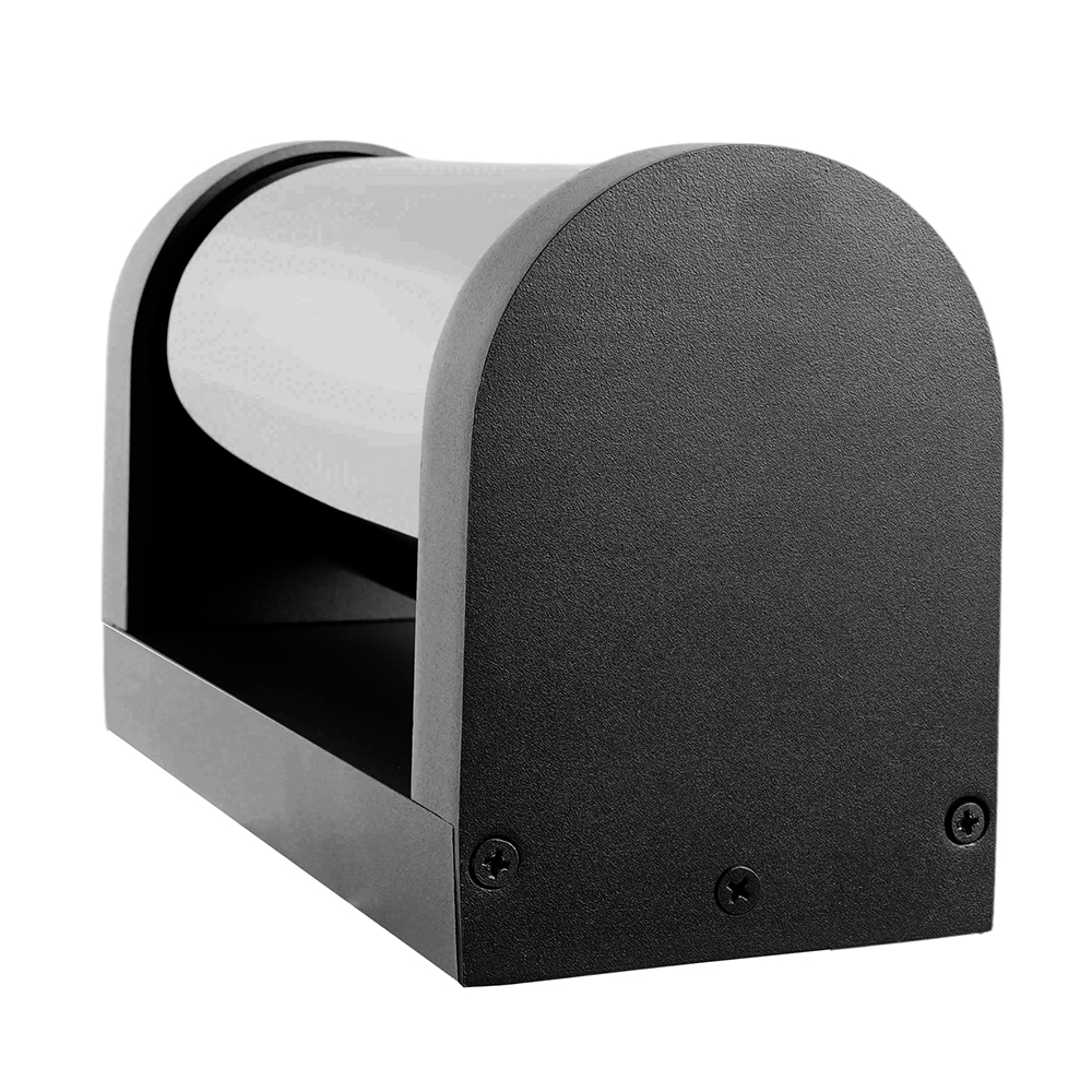 Светильник садово-парковый Feron DH1901, на стену, E27 230V, черный/зеркальный