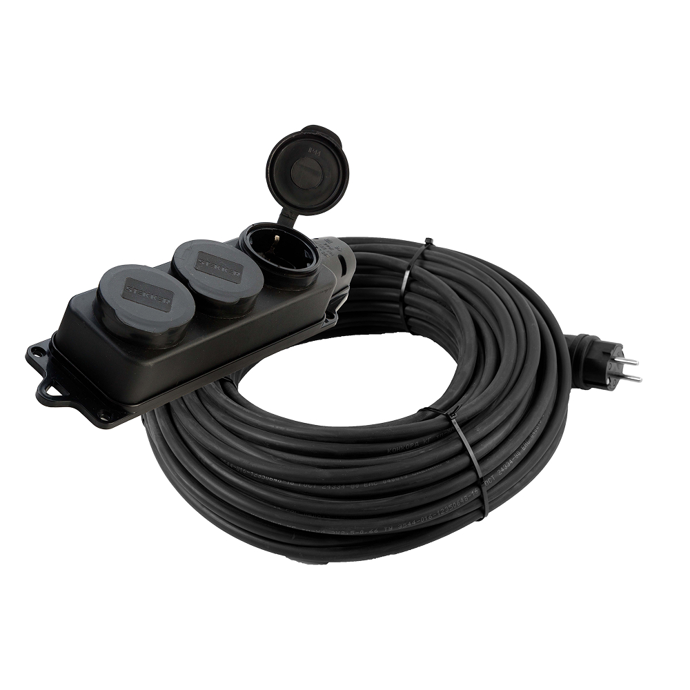 PRF03-31-3-20 Удлинитель 3-местный с/з КГ 3*1,5мм2, IP44, 20м, 16A, серия Professional PRF03-31-3-20 Удлинитель 3-местный с/з КГ 3*1,5мм2, IP44, 20м, 16A, серия Professional
