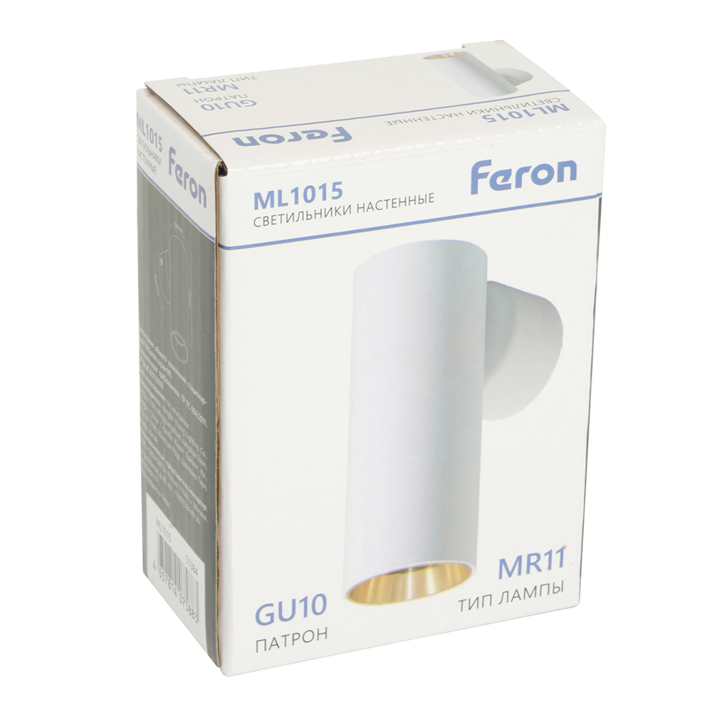 Светильник Feron ML1015 настенный под лампу GU10, белый + золото