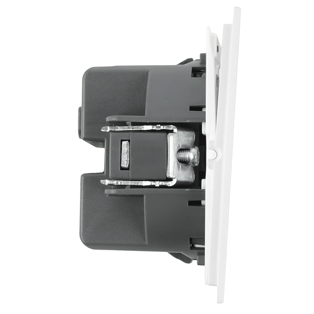 Переключатель 1-клавишный (механизм), STEKKER, 250В, 10A, серия Мия, RSW10-3105-01, белая магнолия