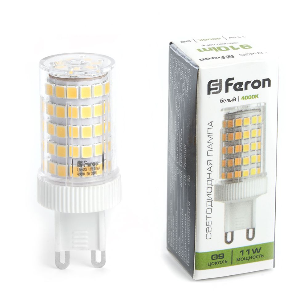 Лампа светодиодная Feron LB-435 G9 11W 175-265V 4000K