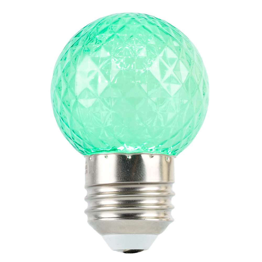 Лампа светодиодная Feron LB-385 Шарик зеленый прозрачный E27 1W 230V