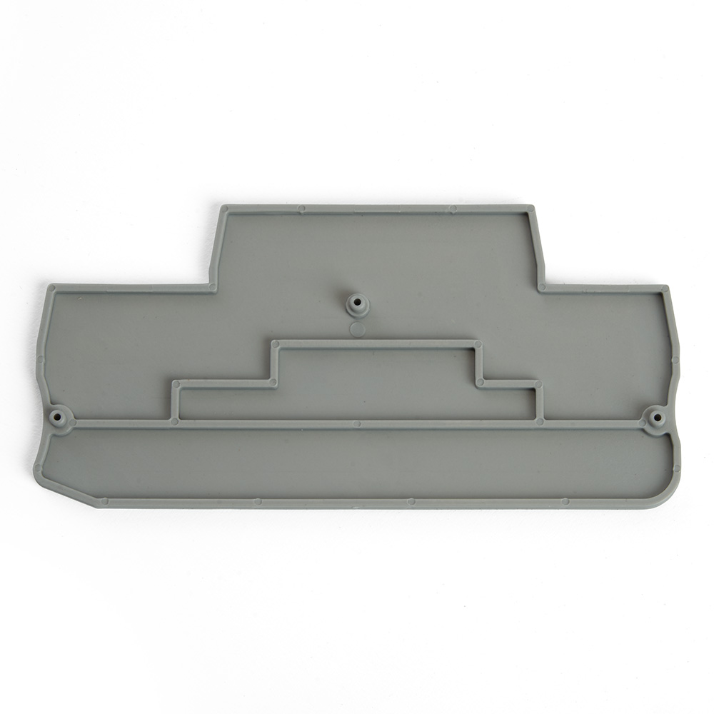 LD563-1-40 Торцевая заглушка для ЗНИ LD555 4 мм²  (JXB ST 4), серый STEKKER