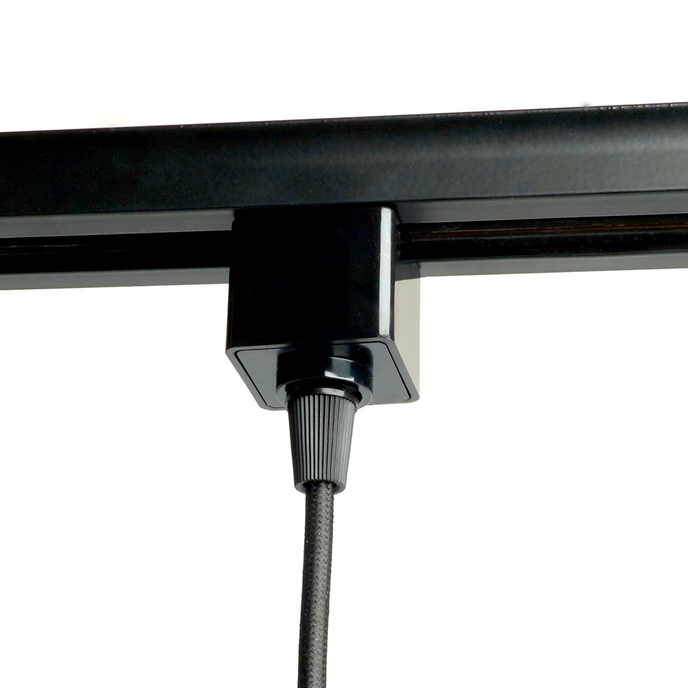 Светильник Feron AL196 трековый однофазный на шинопровод под лампу на подвесе GU10, черный