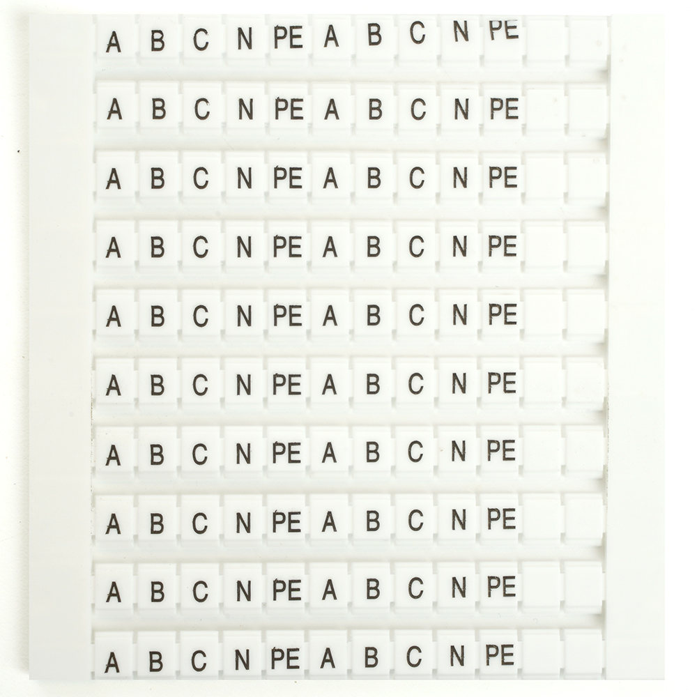 Маркеры для ЗНИ (JXB) буквы A,B,C,N,PE LD556-2 STEKKER