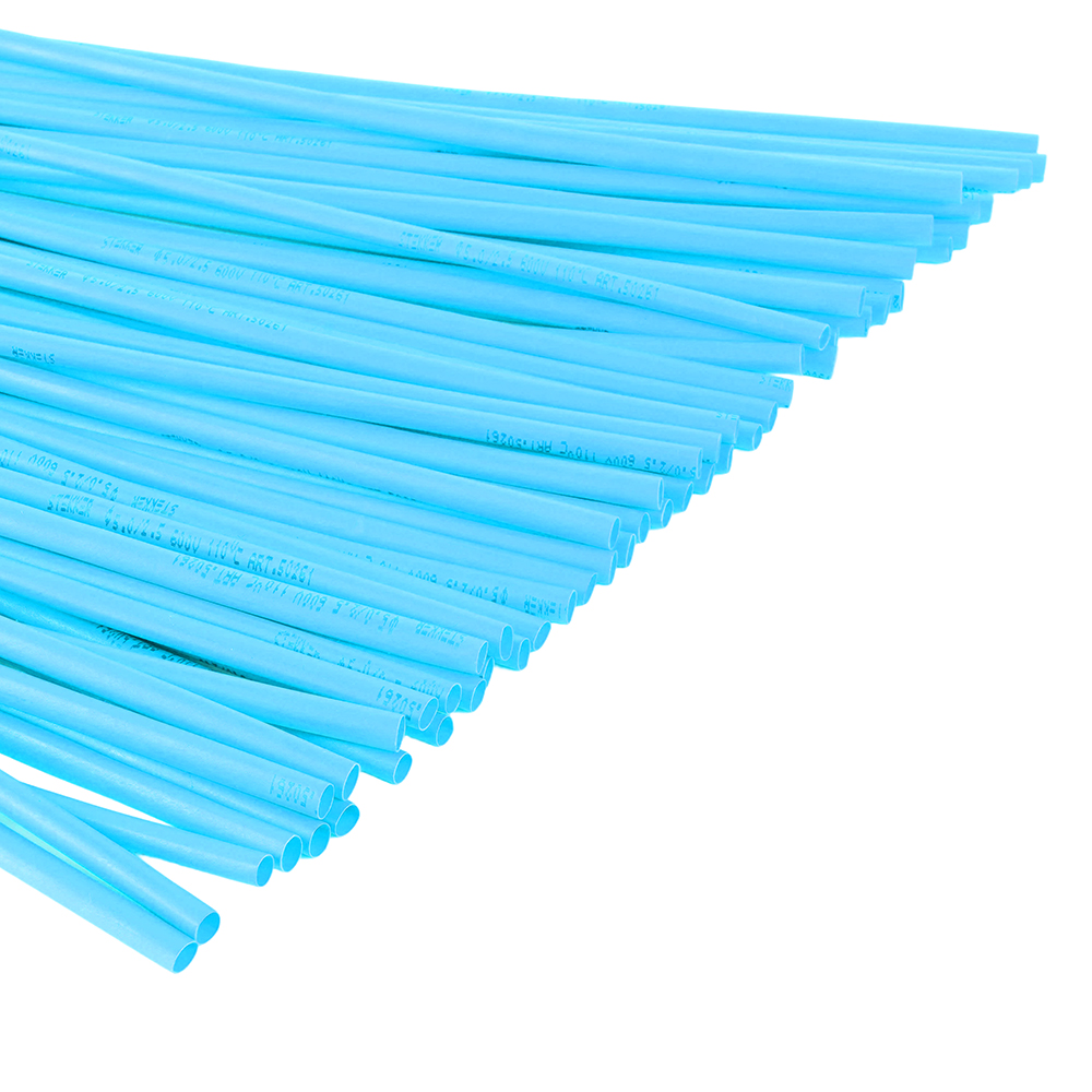 Термоусадочная трубка STEKKER 4,0/2,0 мм, длина 100 см., усадка 2:1, синий HST-420-100BL