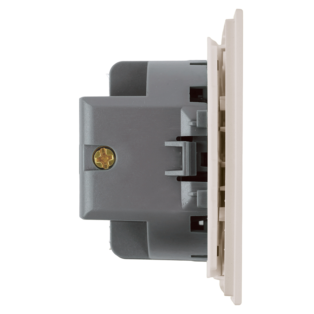 Выключатель 1-клавишный c индикатором (механизм), STEKKER, 250В, 10А, серия Мия, RSW10-3101-08, пудровый жемчуг