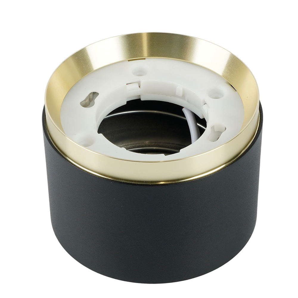 Светильник потолочный Feron Barrel DUET HL459 12W, 230V,GX53, черный + золото IP20