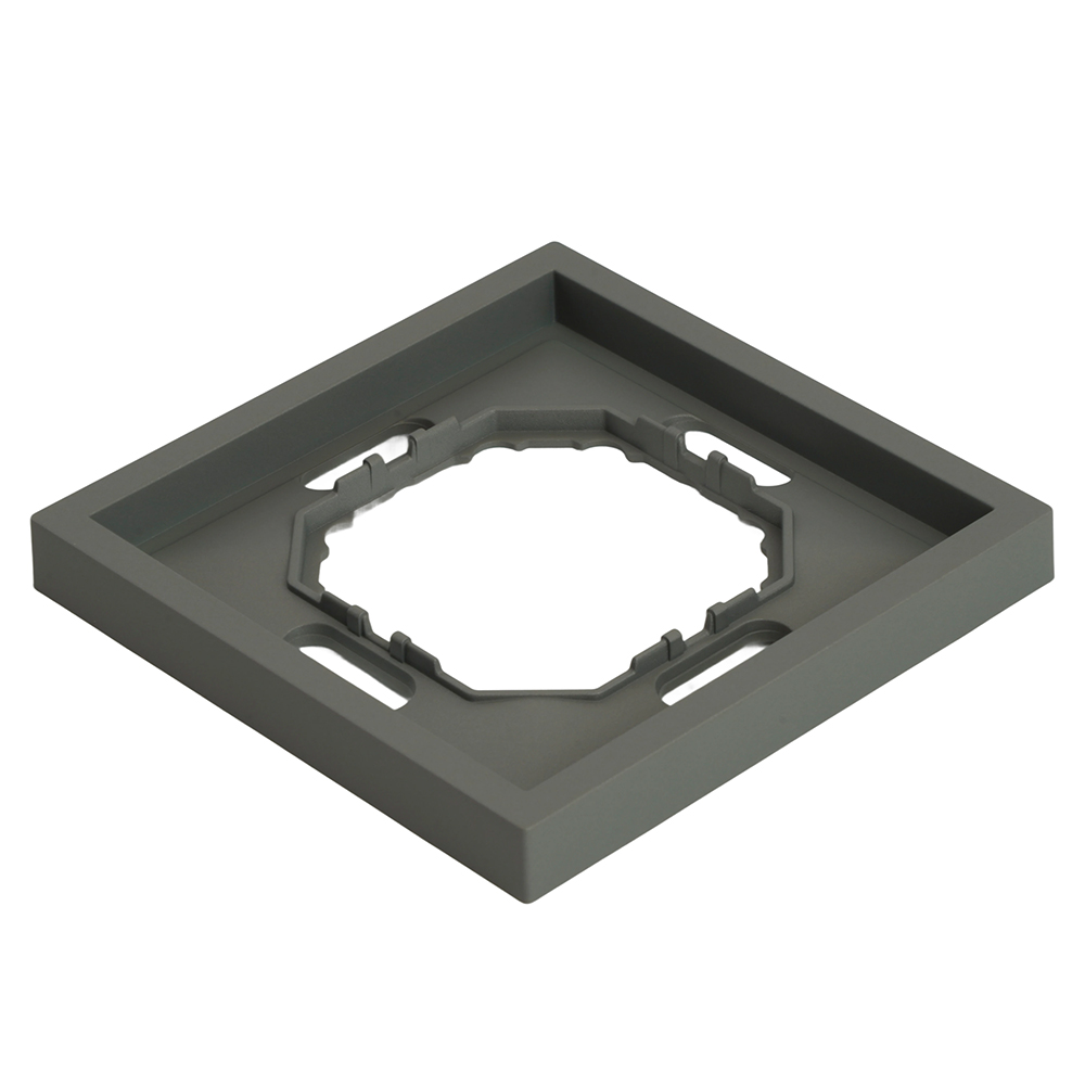 Рамка STEKKER, PFR00-5001-10 1-местная, серия Эмили, платиново-серый, soft touch