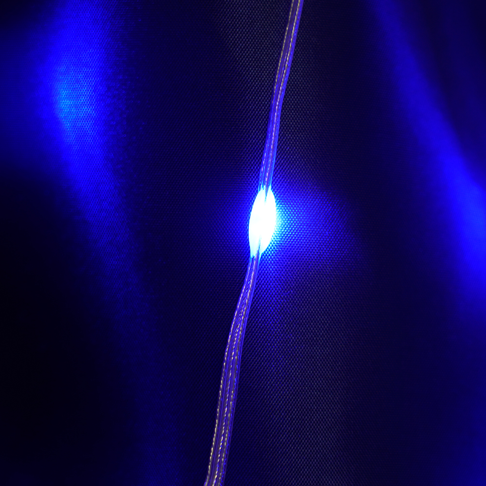 Светодиодная гирлянда Feron CL28 занавес Водопад  3*3м  + 3м 230V синий, статичная, c питанием от сети, прозрачный шнур