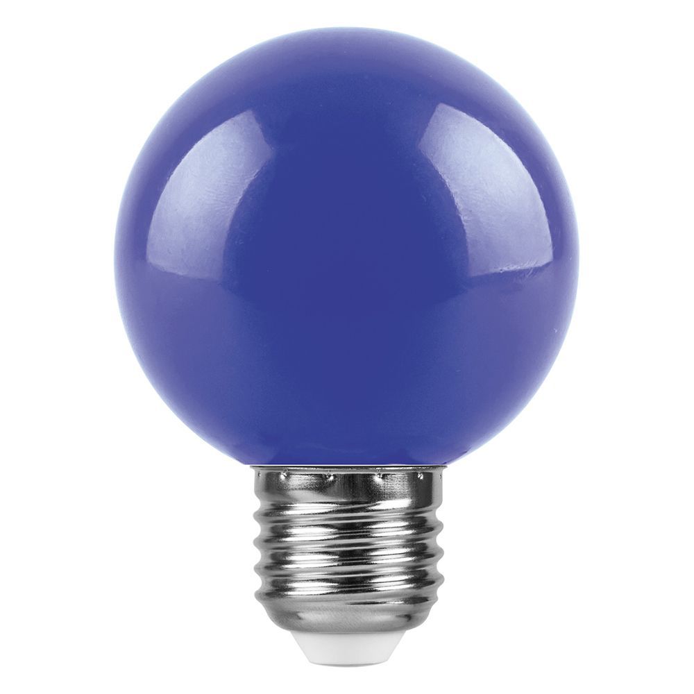 Лампа светодиодная Feron LB-371 Шар E27 3W 230V синий
