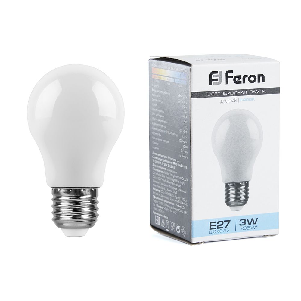 Лампа светодиодная LB-375 E27 3W Feron 25920 25920