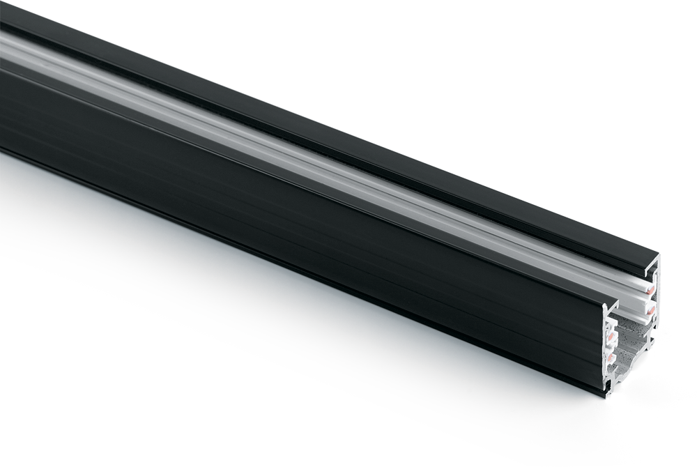 Шинопровод для трековых трехфазных  светильников , черный матовый , 3м , Ш3000-2М
