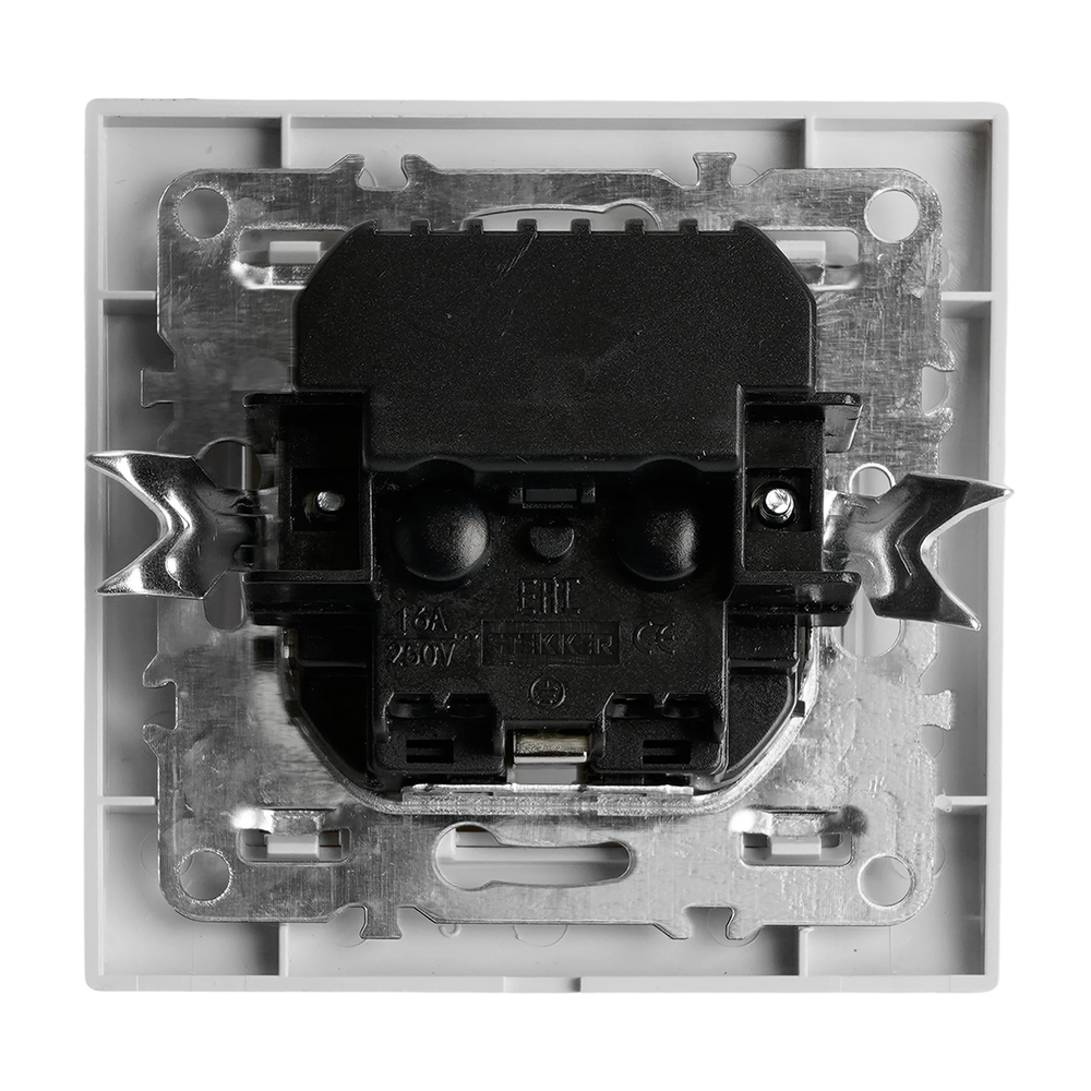 Розетка 1-местная STEKKER, PST16-9016-01, 250В, 2.1А с USB+ type C, серия Эрна, белый