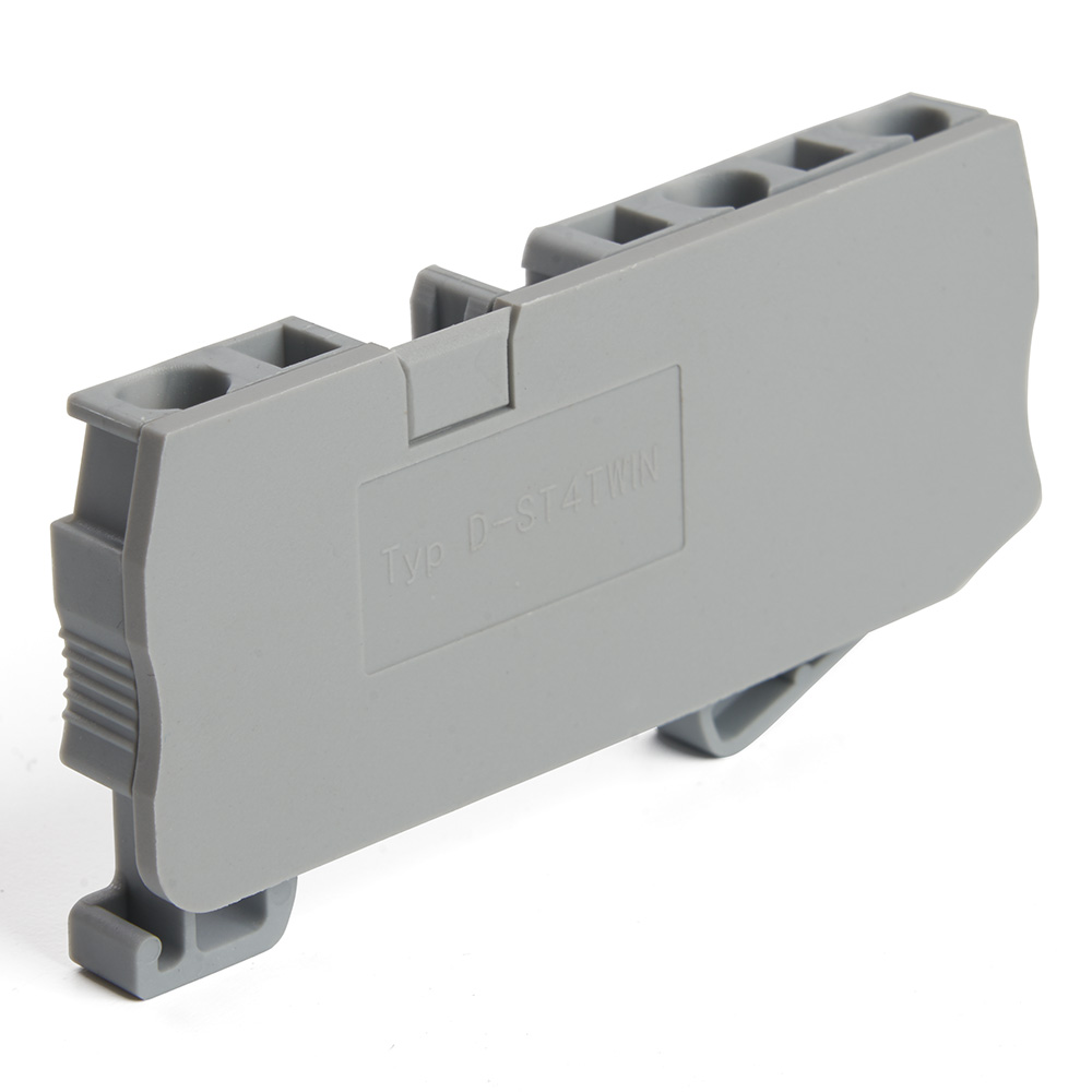 LD561-1-40 Торцевая заглушка для ЗНИ LD553 4 мм²  (JXB ST 4), серый STEKKER
