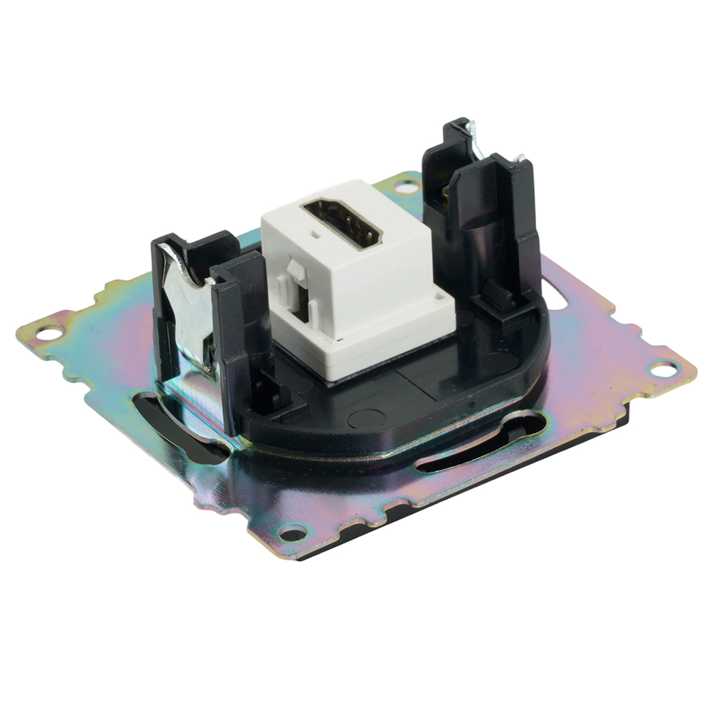 Розетка HDMI 2.1, Type A (механизм), STEKKER GLS00-7118-05, серия Катрин, черный