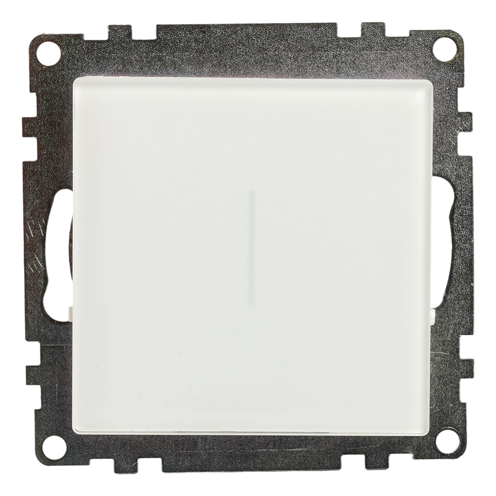 Выключатель 1-клавишный сенсорный (механизм) 250В, 2,5А, серия Катрин, белый