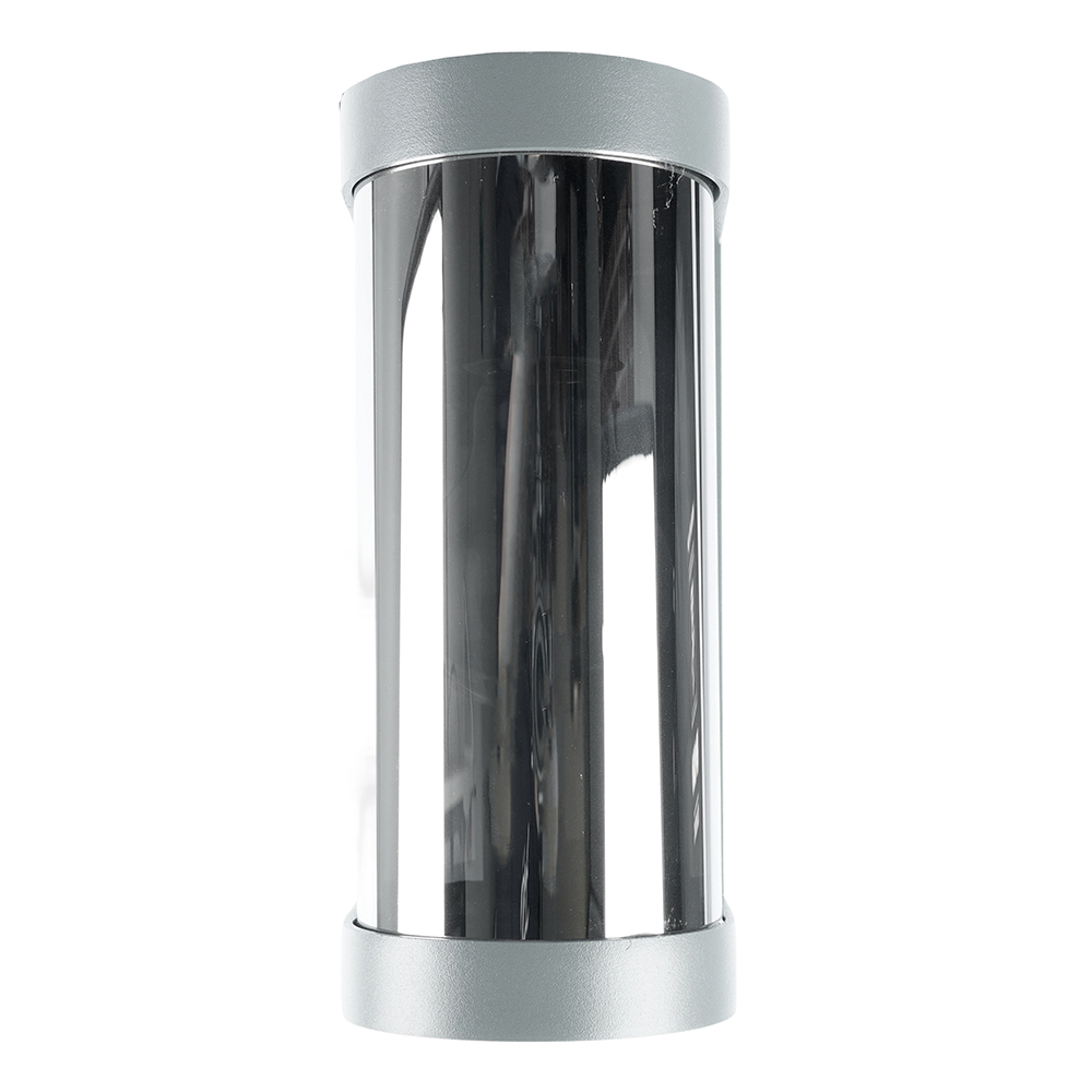 Светильник садово-парковый Feron DH1901, на стену, E27 230V, серый/зеркальный