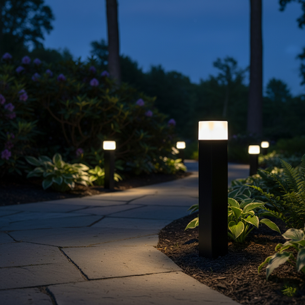 Светильник садово-парковый Feron DH0205, столб,  E27 230V, черный