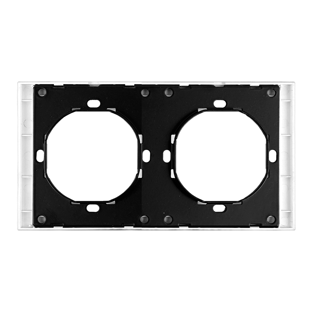 Рамка 2-местная, STEKKER, PFR00-3002-01, серия Мия, белая магнолия