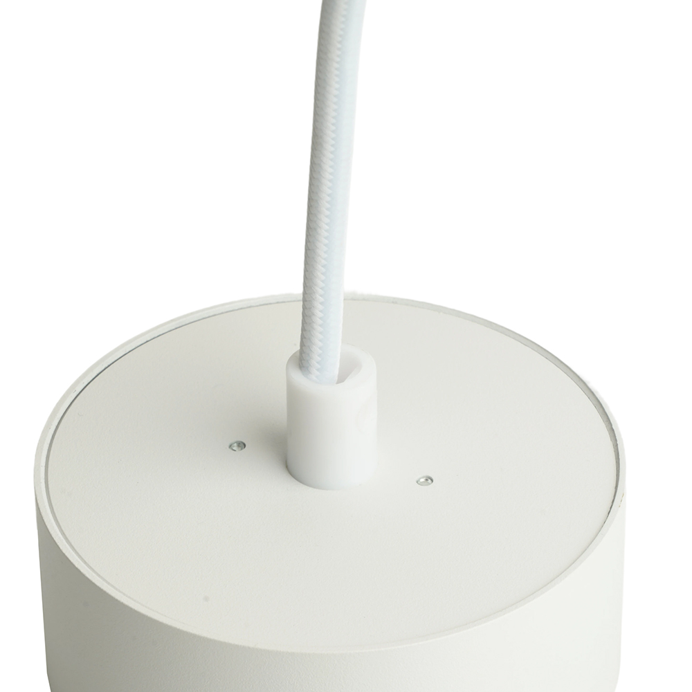 Светильник потолочный Feron Barrel HL4608 OPAL levitation 12W, 230V, GX53, белый, на подвесе 1,7 м