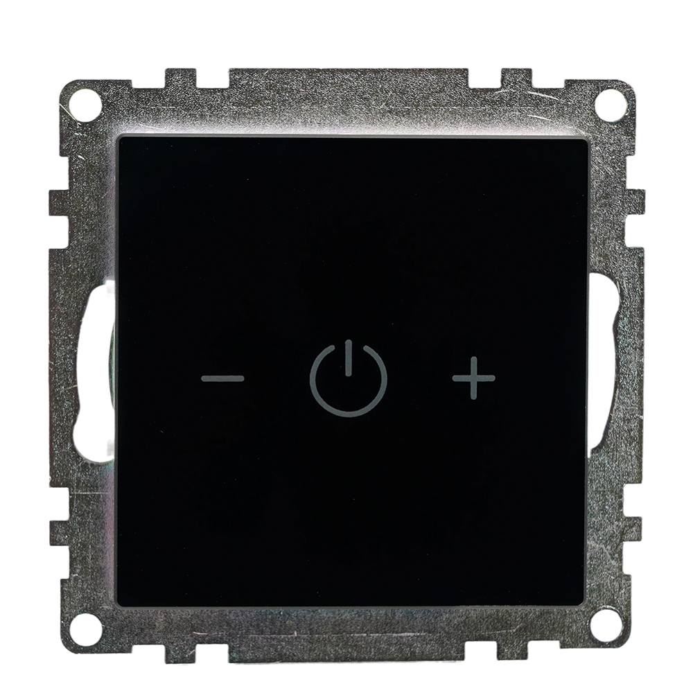 Выключатель диммирующий сенсорный (механизм) 250В, 150W, серия Катрин, черный