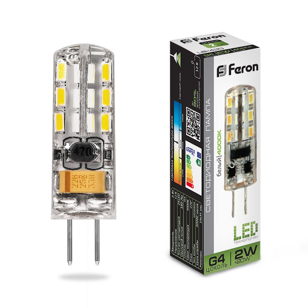 Лампа светодиодная LB-420 G4 2W Feron 25448 25448