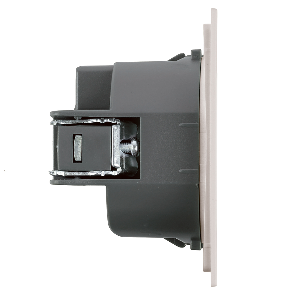 Розетка 1-местная с защитной шторкой с/з (механизм), STEKKER, 250В, 16А, серия Мия, RST16-3110-08, пудровый жемчуг