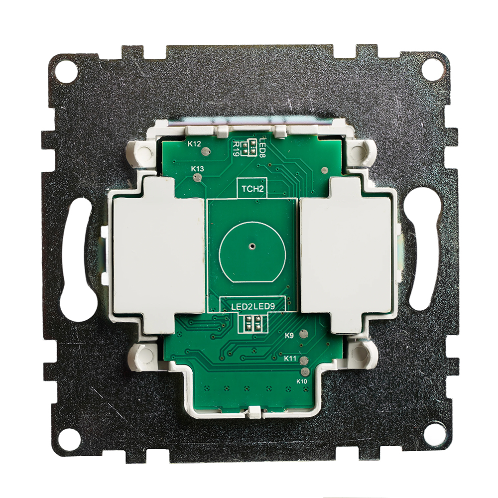 Выключатель 2-клавишный сенсорный (механизм) 250В, 5А, серия Катрин, белый