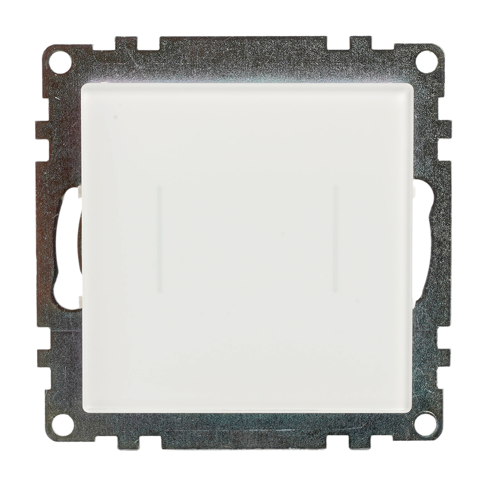 Выключатель 2-клавишный сенсорный (механизм) 250В, 5А, серия Катрин, белый