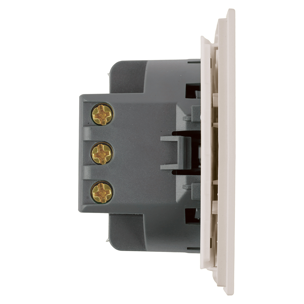 Переключатель перекрестный 1-клавишный (механизм), STEKKER, 250В, 10А, серия Мия, RSW10-3110-08, пудровый жемчуг