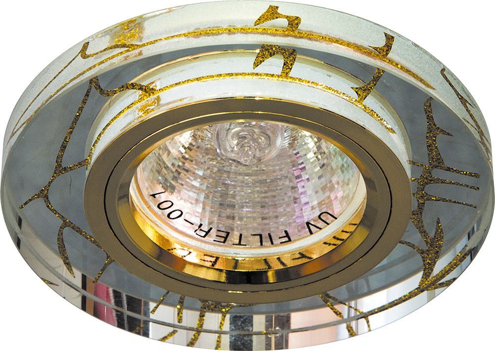Светильник потолочный MR16 G5.3 прозрачный-золото Feron 28294 28294