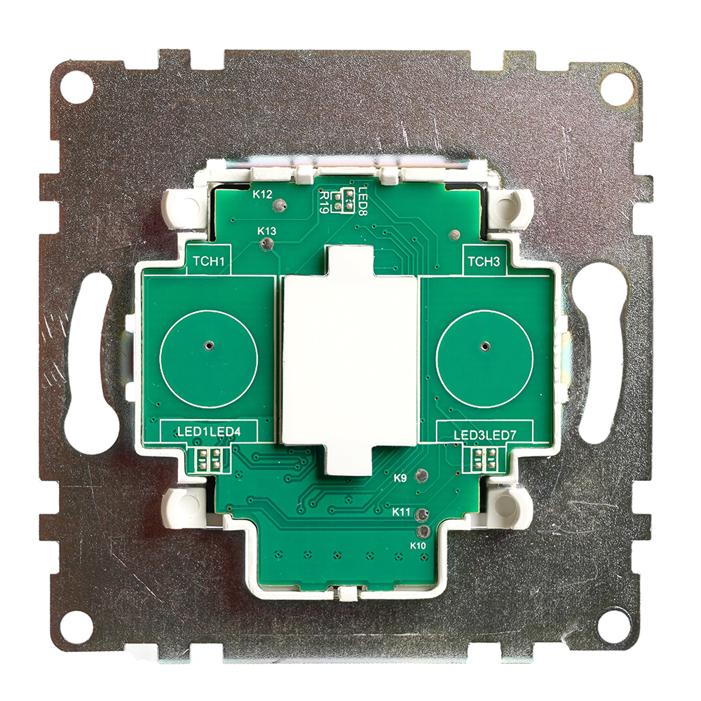 Выключатель 1-клавишный сенсорный (механизм) 250В, 2,5А, серия Катрин, белый