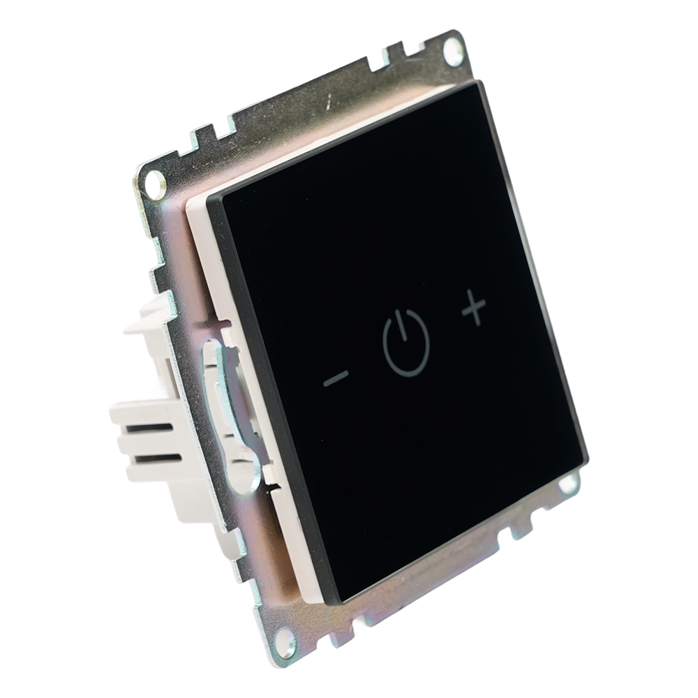 Выключатель диммирующий сенсорный (механизм) 250В, 150W, серия Катрин, черный