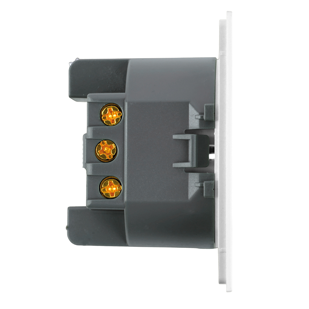 Розетка 1-местная с защитной шторкой с/з (механизм), STEKKER, 250В, 16А, серия Мия, RST16-3110-01, белая магнолия