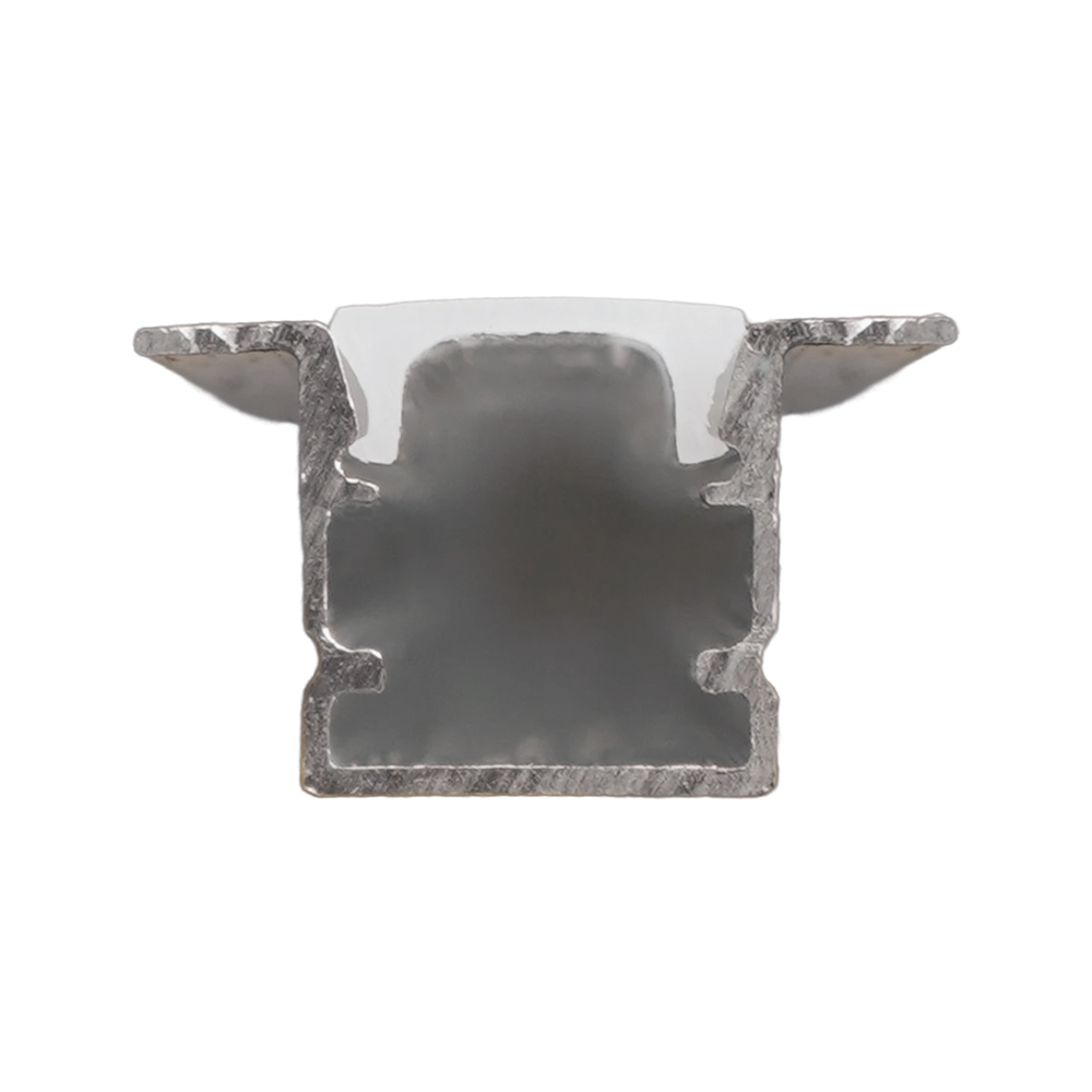 Профиль алюминиевый встраиваемый 10х17мм, серебро, CAB244( в комплекте с матовым экраном, 2 заглушками, 4 крепежами) FERON