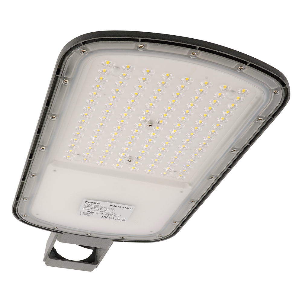 Светодиодный уличный консольный светильник Feron SP3070 100W 5000K AC90-300V, серый