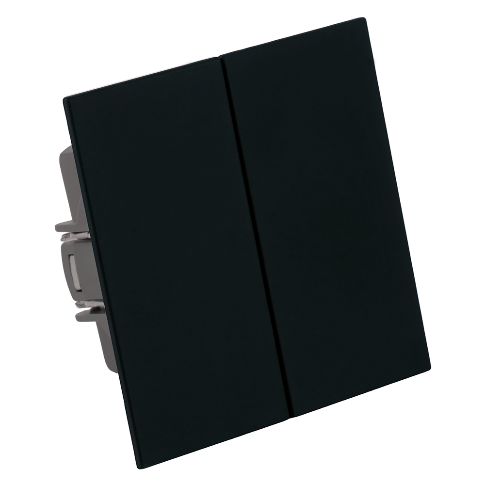 Переключатель 2-клавишный (механизм), STEKKER, 250В, 10А, серия Мия, RSW10-3107-05, черный бархат