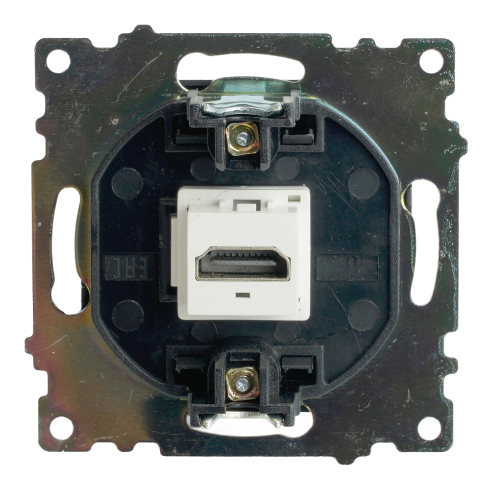Розетка HDMI 2.1, Type A (механизм), STEKKER GLS00-7118-05, серия Катрин, черный