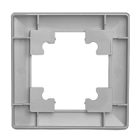 Рамка STEKKER, PFR00-7001-03 1-местная, пластик, серия Катрин, серебро 39797 Рамка STEKKER, PFR00-7001-03 1-местная, пластик, серия Катрин, серебро 39797