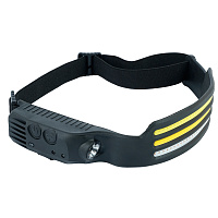 Фонарь налобный FERON TH2316 c аккумулятором 5W, 1200mAh IP44, USB type-C, ABS пластик, резина  52110