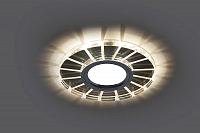Светильник встраиваемый с LED подсветкой Feron CD982 потолочный MR16 G5.3 прозрачный, хром Светильник встраиваемый с LED подсветкой Feron CD982 потолочный MR16 G5.3 прозрачный, хром