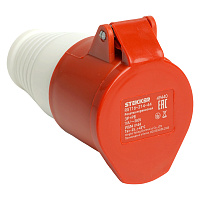 Розетка переносная ST-214 16А 380В 3P+PE IP44, RST16-214-44, Stekker   49440 Розетка переносная ST-214 16А 380В 3P+PE IP44, RST16-214-44, Stekker   49440