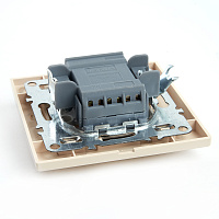 Переключатель 2-клавишный STEKKER  PSW10-9008-02, 250В, 10А, серия Эрна, слоновая кость 39920 Переключатель 2-клавишный STEKKER  PSW10-9008-02, 250В, 10А, серия Эрна, слоновая кость 39920